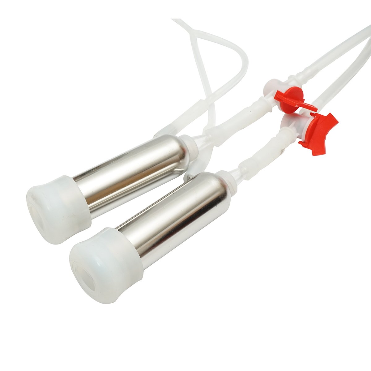 Aparat de muls portabil 60W cu 1 post pentru vaci, bidon inox 14L